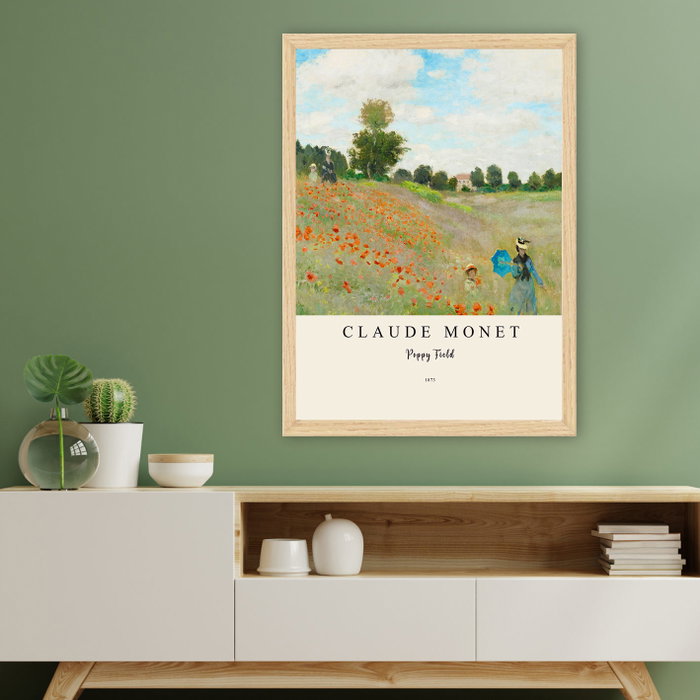 Wallity Campo de Amapolas de Claude Monet (55 x 75 cm) Wallity Campo de Amapolas de Claude Monet (55 x 75 cm)